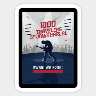 1000 Travels of Jawaharlal Sticker